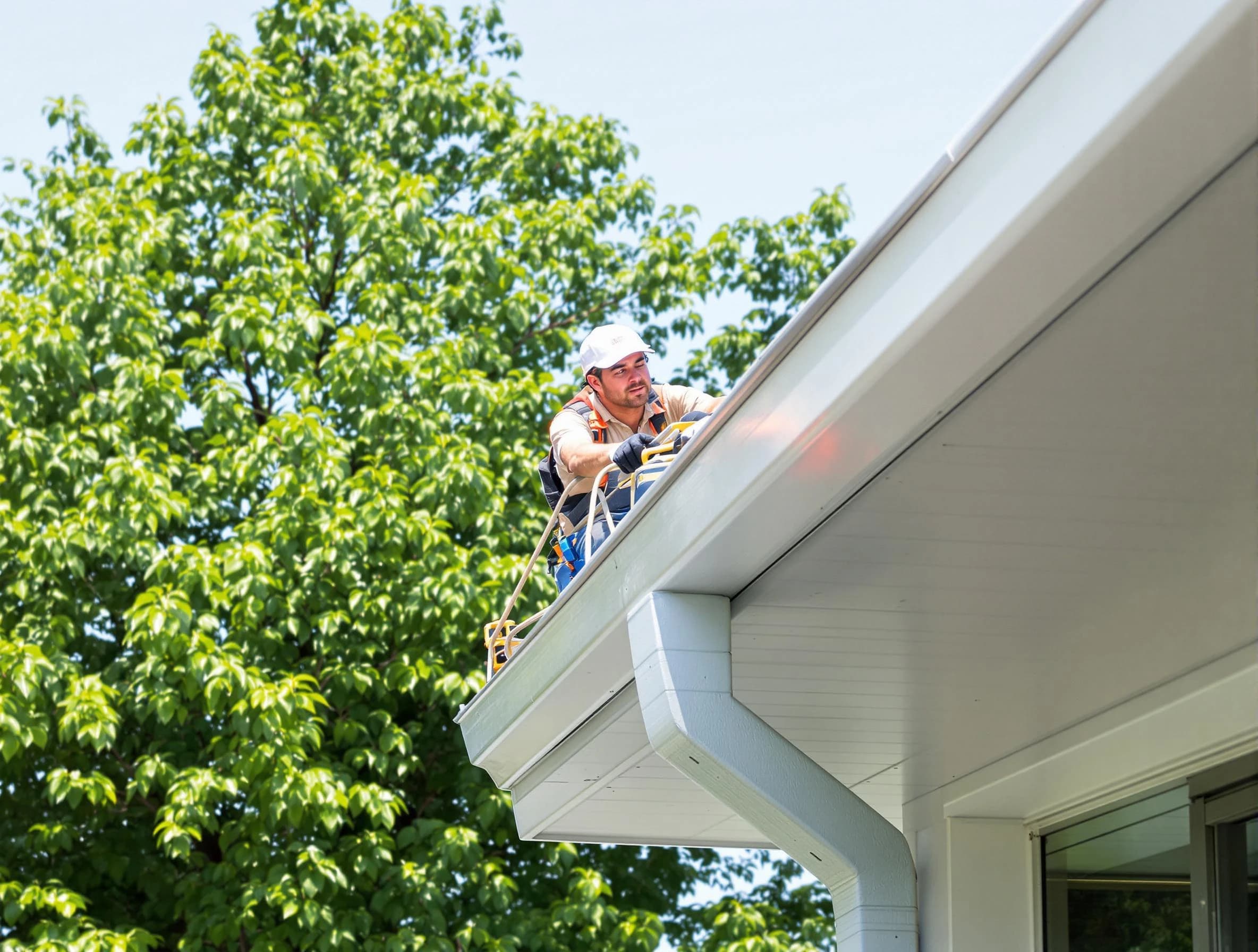 Avon Lake Roofing Company expert examining roof shingles in Avon Lake, OH