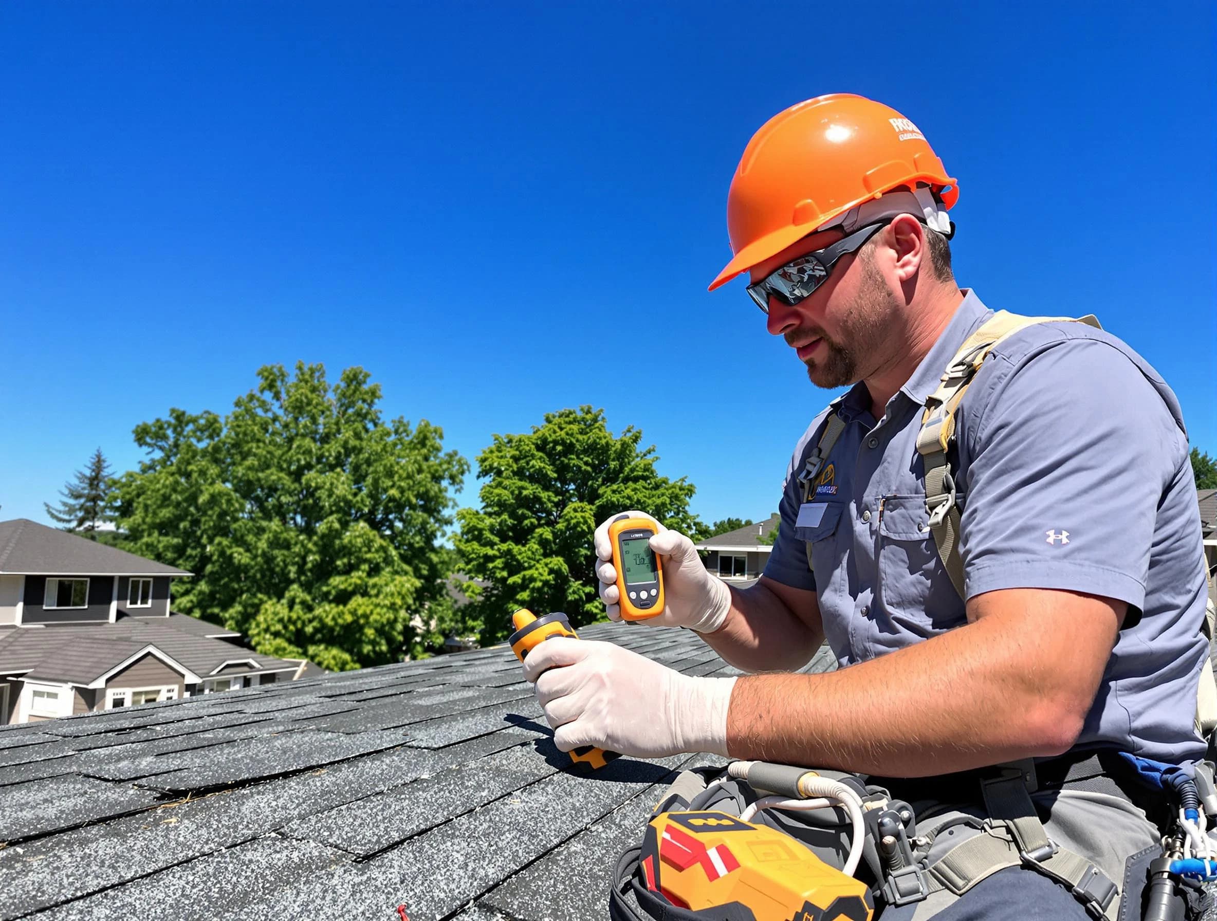 Avon Lake Roofing Company conducting a roof inspection in Avon Lake, OH